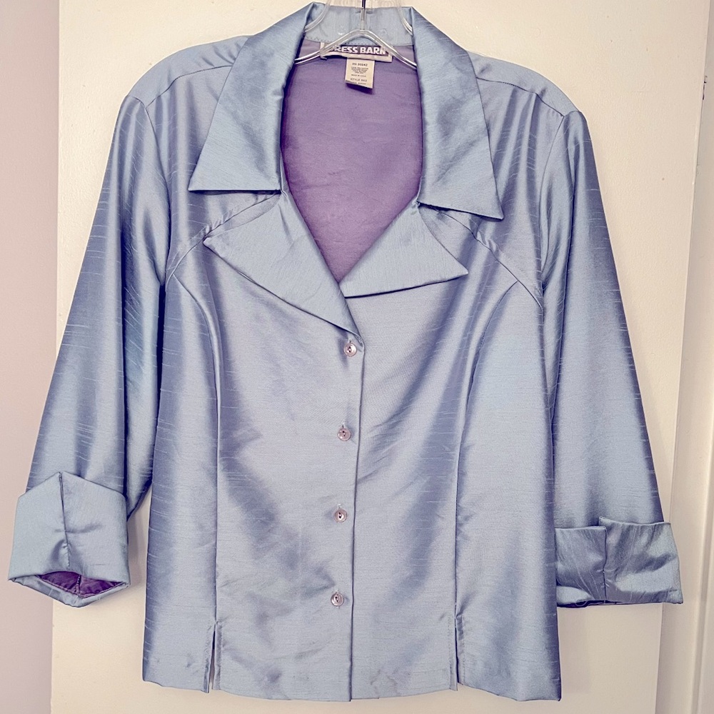 Lavender Sateen Blouse